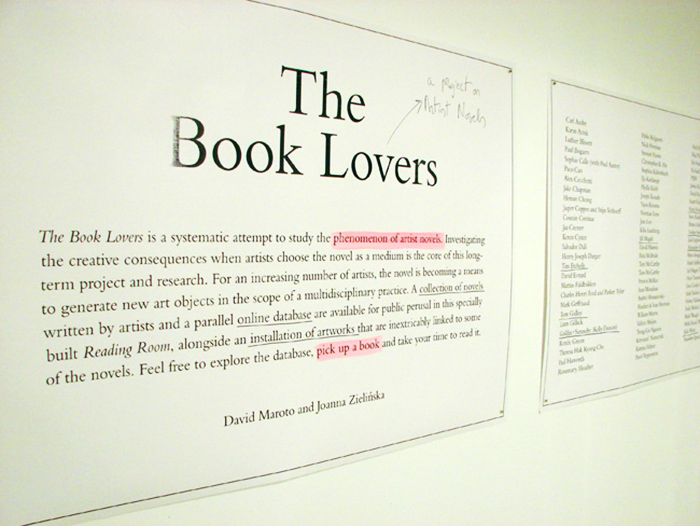 The Book Lovers in M HKA in Antwerp; photo courtesy of David Maroto